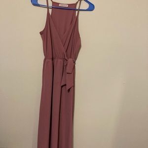 Mauve floor length dress